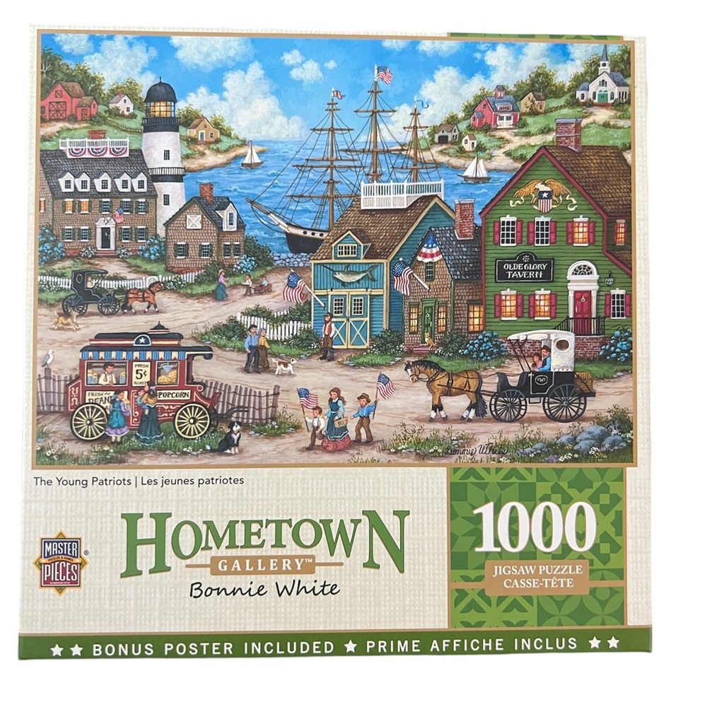 Masterpieces Jigsaw Puzzle; The Young Patriots by Bonnie White; 1000 pieces